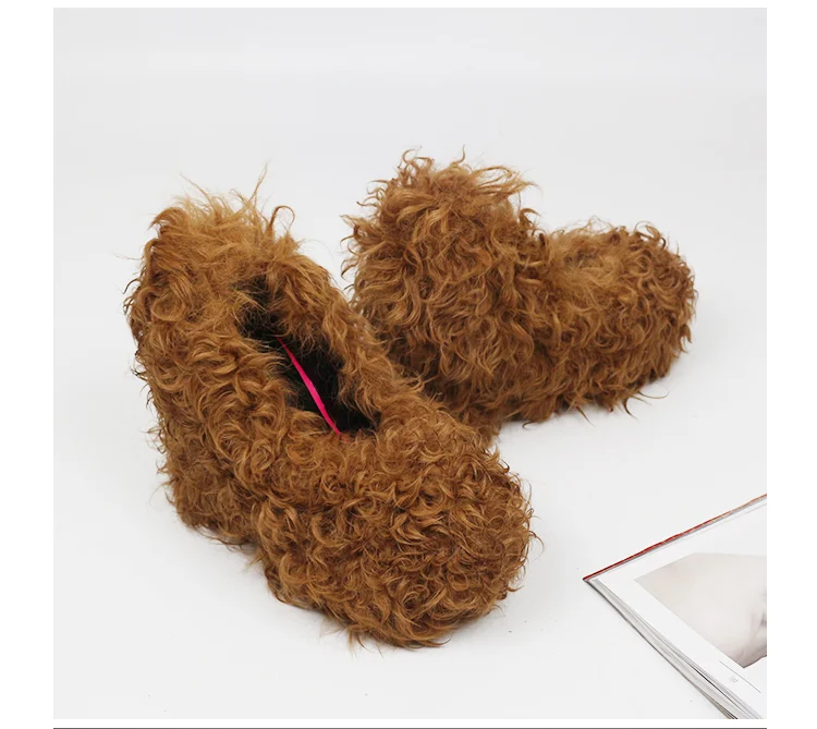 Winter new original hand-made sheepfold fur women's shoes super high heels boat shoes thermal women's shoes single shoes
Winter new original hand-made sheepfold fur women's shoes super high heels boat shoes thermal women's shoes single shoes