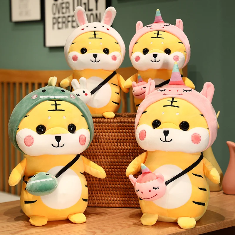 28/35cm Creative Tiger Doll Cute Mutable Dinosaur Bunny Unicorn Plush Toy Children's Doll Kawaii Birthday Gift for Kids Girls
28/35cm Creative Tiger Doll Cute Mutable Dinosaur Bunny Unicorn Plush Toy Children's Doll Kawaii Birthday Gift for Kids Girls