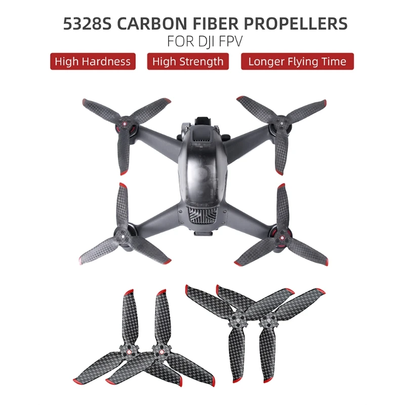 Low Noise Replacement Carbon Fiber Propeller Plastic Quick-Release Blades Props for-D-JI FPV Combo Drone Accessories R2JF 
Low Noise Replacement Carbon Fiber Propeller Plastic Quick-Release Blades Props for-D-JI FPV Combo Drone Accessories R2JF