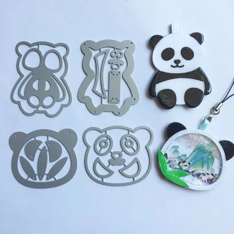 Металлические трафареты Pandas Shake Card для женской модели|Вырубные штампы| |