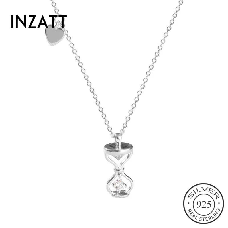 INZATT Real 925 Sterling Silver Hourglass Choker Pendant Necklace For Fashion Women Fine Jewelry Minimalist Accessories
INZATT Real 925 Sterling Silver Hourglass Choker Pendant Necklace For Fashion Women Fine Jewelry Minimalist Accessories