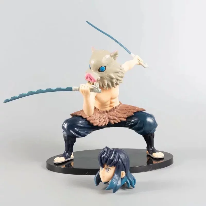 Demon Slayer Figures Hashibira Inosuke 17cm toys two faces fighting Model furnishing articles
Demon Slayer Figures Hashibira Inosuke 17cm toys two faces fighting Model furnishing articles