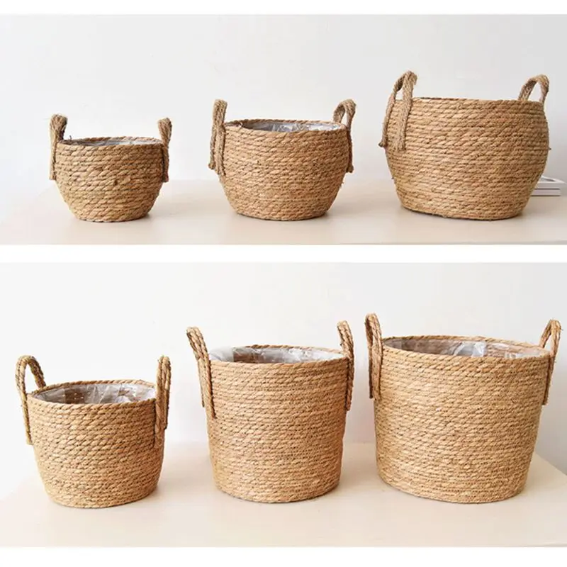Nordic Straw Storage Basket Rattan Floor Flower Pot Crafts Decoration Modern Home Living Room Bedroom Shop Flower Basket Hanging
Nordic Straw Storage Basket Rattan Floor Flower Pot Crafts Decoration Modern Home Living Room Bedroom Shop Flower Basket Hanging