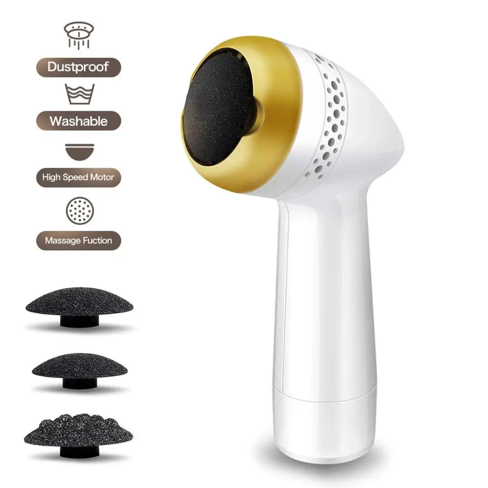 Rechargeable Electronic Foot File Electric Feet Callus Removers Portable Pedicure Tools with 3 Rollers Callous Remover Kit 
Rechargeable Electronic Foot File Electric Feet Callus Removers Portable Pedicure Tools with 3 Rollers Callous Remover Kit