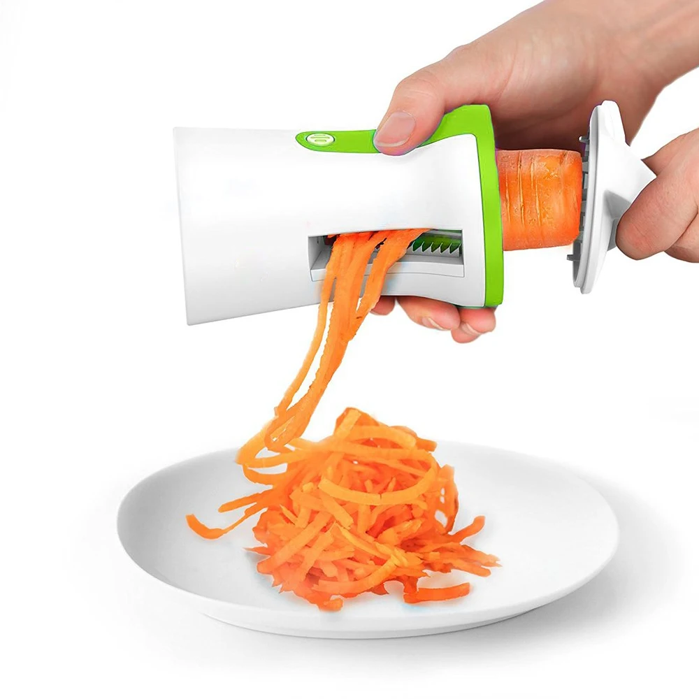 Портативная овощерезка Spiralizer портативная спиральная из нержавеющей стали для