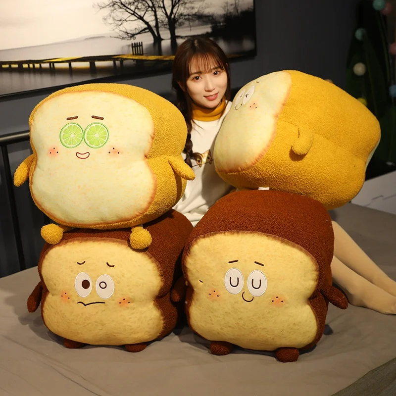 Simulation Long Butter Bread Plush Pillow Toy Food Sliced Bread Toast Stuffed Snack Decoration Backrest Cushion With Blanket
Simulation Long Butter Bread Plush Pillow Toy Food Sliced Bread Toast Stuffed Snack Decoration Backrest Cushion With Blanket