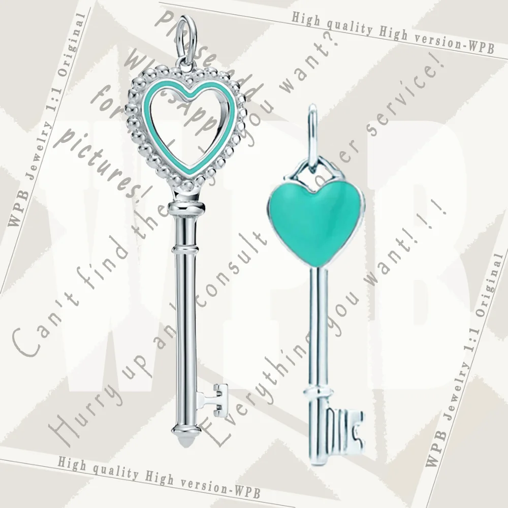 WPB100%925Necklaces high quality version TIFN original 1:1 "Classic Blue Enamel Hollow Heart Key Pendant" Women Necklaces
WPB100%925Necklaces high quality version TIFN original 1:1 "Classic Blue Enamel Hollow Heart Key Pendant" Women Necklaces