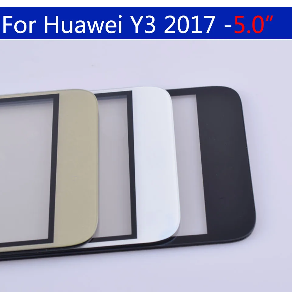 Сенсорный экран 5 0 дюйма для Huawei Y3 2017 дигитайзер передняя стеклянная панель CRO-L02