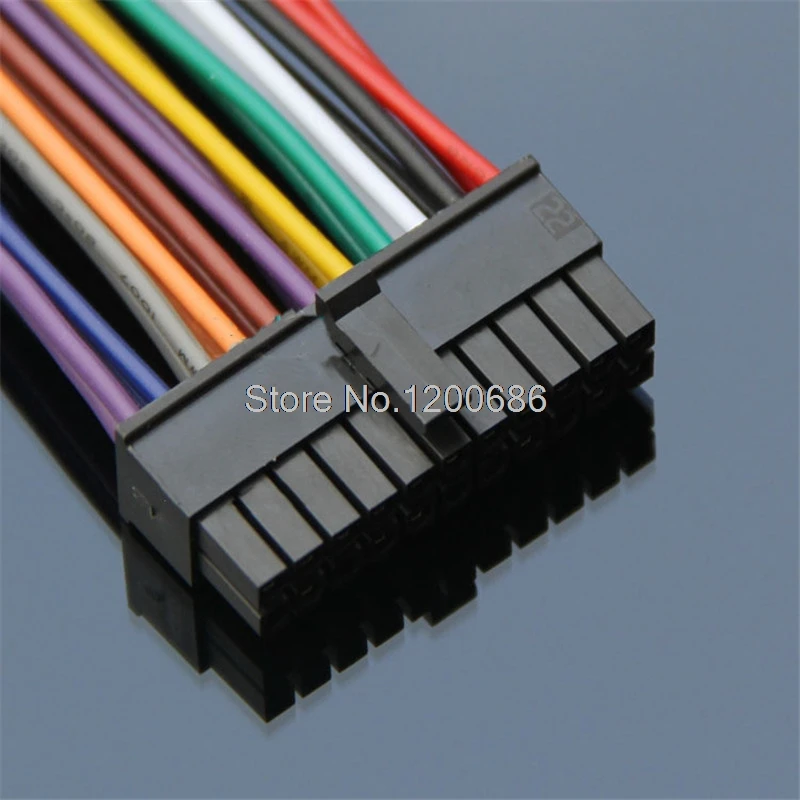 22 pin 20AWG 30 см Micro Fit 3 0 43025 Molex 2x11pin 0430252200 2 * 11pin p Проводная жгута|Монтажный жгут| |