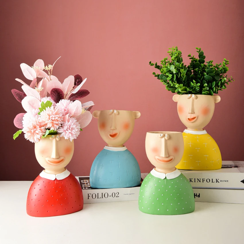 Outdoor Humanoid Art Flowerpot Garden Portrait Decoration Potted Container Vase Balcony Creative Human Face Sculpture Flower Pot
Outdoor Humanoid Art Flowerpot Garden Portrait Decoration Potted Container Vase Balcony Creative Human Face Sculpture Flower Pot