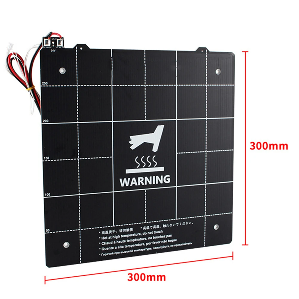 24V Magnetic Magnetic Heatbed Heated Bed Board 300*300mm 3D printer Parts for Wanhao FDM Desktop 9 for Anet E12 CR-10 CR-10S
24V Magnetic Magnetic Heatbed Heated Bed Board 300*300mm 3D printer Parts for Wanhao FDM Desktop 9 for Anet E12 CR-10 CR-10S