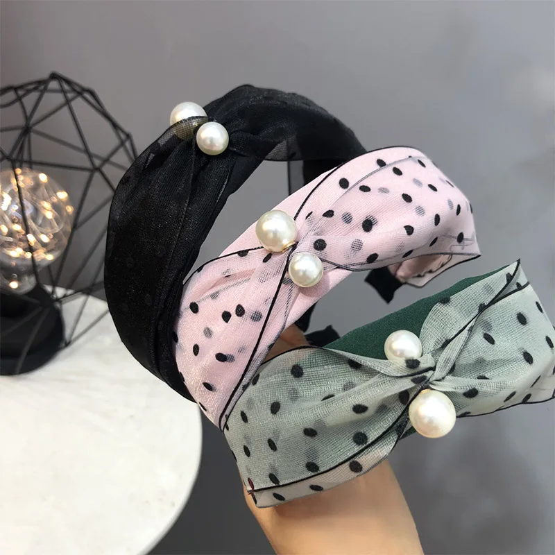 2022 Big Small Pearl Hairband For Women Cute Dot Net Gauze Hair Band Fashion Hair Head Hoop Hair Accessories Female Gifts
2022 Big Small Pearl Hairband For Women Cute Dot Net Gauze Hair Band Fashion Hair Head Hoop Hair Accessories Female Gifts