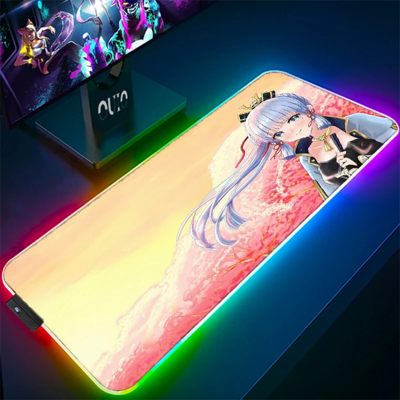Genshin Impact RGB Gaming Mouse Pad Large Size Colorful Luminous for PC Computer Desktop LED Light Desk Mat Gaming Keyboard Pad
Genshin Impact RGB Gaming Mouse Pad Large Size Colorful Luminous for PC Computer Desktop LED Light Desk Mat Gaming Keyboard Pad