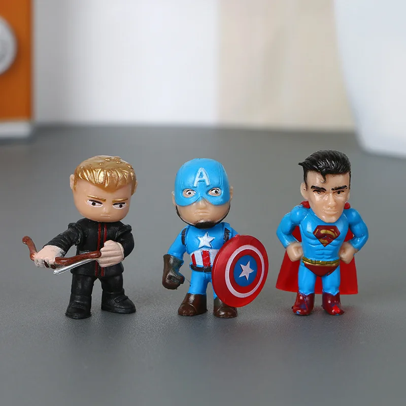 12Pcs/ Set New Marvel Comics Avengers Batman Hulk Thor Action Figure Anime Toys Mini Superhero Model
12Pcs/ Set New Marvel Comics Avengers Batman Hulk Thor Action Figure Anime Toys Mini Superhero Model