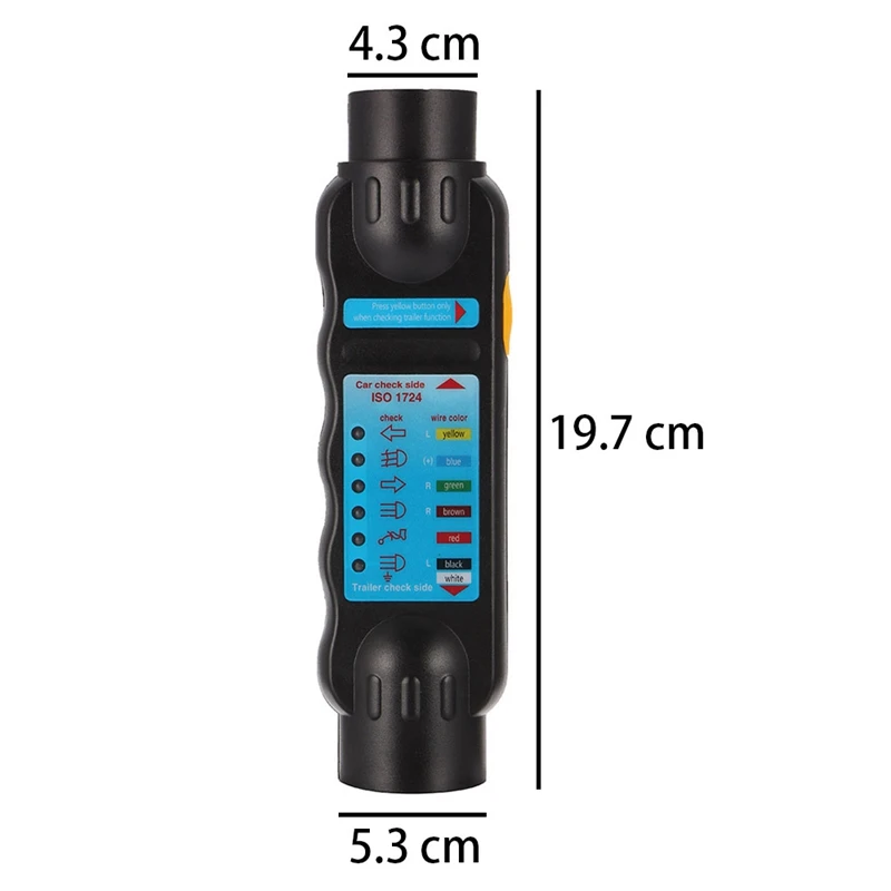 12V Vehicle Car Trailer Tester 7/13 Pin Towing Light Cable Circuit Plug Socket With 2 Adapters Electrical Diagnostic Tools
12V Vehicle Car Trailer Tester 7/13 Pin Towing Light Cable Circuit Plug Socket With 2 Adapters Electrical Diagnostic Tools