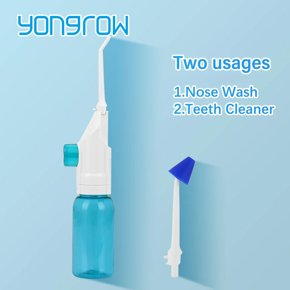 Yongrow medical 2pcs Nozzles Portable Nose Cleaner Nasal Irrigators System Oral Irrigator Pressure Jet Flosser Two usage
Yongrow medical 2pcs Nozzles Portable Nose Cleaner Nasal Irrigators System Oral Irrigator Pressure Jet Flosser Two usage