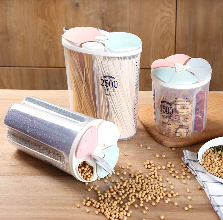 1500/2500ml Kitchen Food Storage Container Box Grain Storage Tank Cereal Dispenser Storage Box Refrigerator Food Rice Bottle
1500/2500ml Kitchen Food Storage Container Box Grain Storage Tank Cereal Dispenser Storage Box Refrigerator Food Rice Bottle