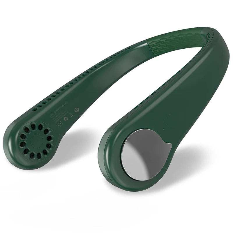 Mini Portable Bladeless Neck Fan Rechargeable Air Cooler Cooling Fan Wearable Neckband Leafless Hanging Sports Fans
Mini Portable Bladeless Neck Fan Rechargeable Air Cooler Cooling Fan Wearable Neckband Leafless Hanging Sports Fans