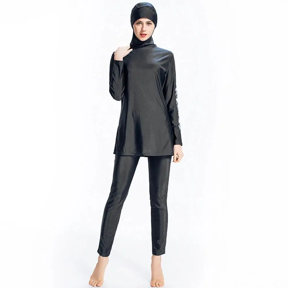 Скромная Медвежья одежда Дубай Burkini купальный костюм Мусульманский купальник с