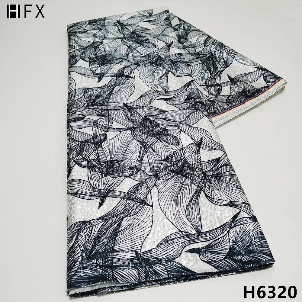 HFX Newest African Lace Fabric High Quality Brocade Jacquard Lace Fabric French Nigerian Lace Fabric For Wedding dress H6320
HFX Newest African Lace Fabric High Quality Brocade Jacquard Lace Fabric French Nigerian Lace Fabric For Wedding dress H6320