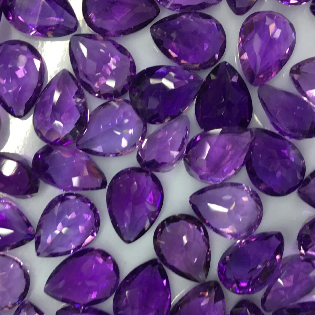 10Piece Amethyst Natural Loose Gemstone water drop faceted 6x8mm Bead for Inlaid silver 925 jewelry Ring DIY ICNWAY
10Piece Amethyst Natural Loose Gemstone water drop faceted 6x8mm Bead for Inlaid silver 925 jewelry Ring DIY ICNWAY