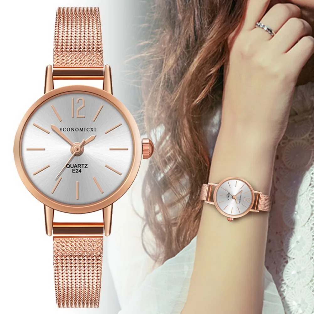 Women Quartz Movement Wrist Watch Gift Casual Round Dial with Adjustable Mesh Strap LXH
Women Quartz Movement Wrist Watch Gift Casual Round Dial with Adjustable Mesh Strap LXH