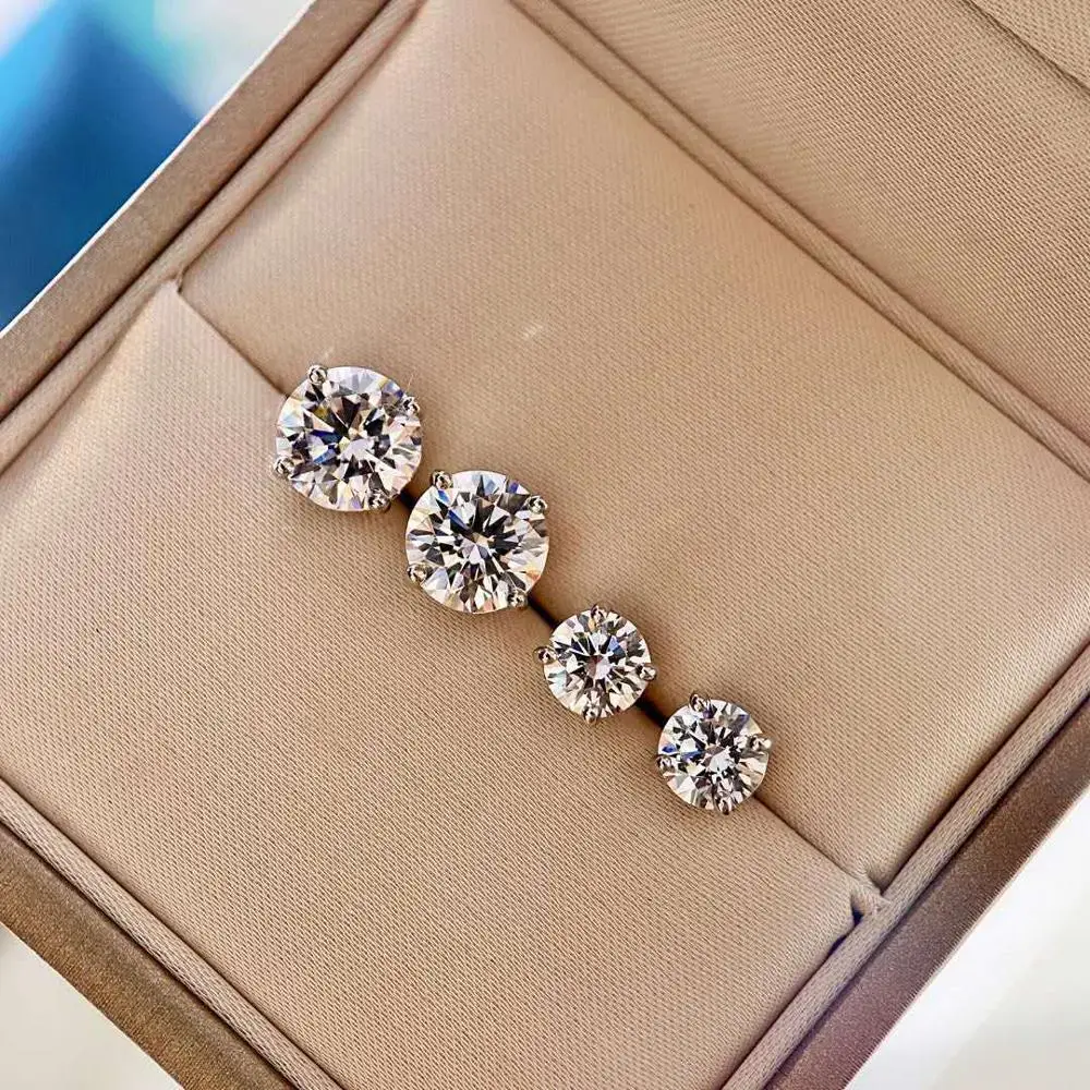 Solitaire 5mm/9mm Lab Diamond Stud Earring 925 sterling silver Anniversary Wedding Earrings for Women men Party Jewelry
Solitaire 5mm/9mm Lab Diamond Stud Earring 925 sterling silver Anniversary Wedding Earrings for Women men Party Jewelry