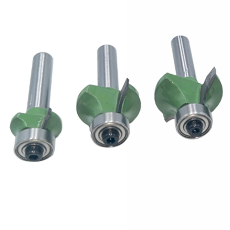 3Pcs 8mm Corner Round over Router Bit with Bearing 1/2 Inch 3/4 Inch 1 Inch Milling Cutter for Wood Woodwork
3Pcs 8mm Corner Round over Router Bit with Bearing 1/2 Inch 3/4 Inch 1 Inch Milling Cutter for Wood Woodwork