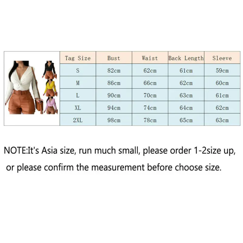Women Long Sleeve V Neck Bodycon TShirt Slim Fit Tees Tops Ladies Casual T Shirt Wrap Front T-Shirts For Women
Women Long Sleeve V Neck Bodycon TShirt Slim Fit Tees Tops Ladies Casual T Shirt Wrap Front T-Shirts For Women