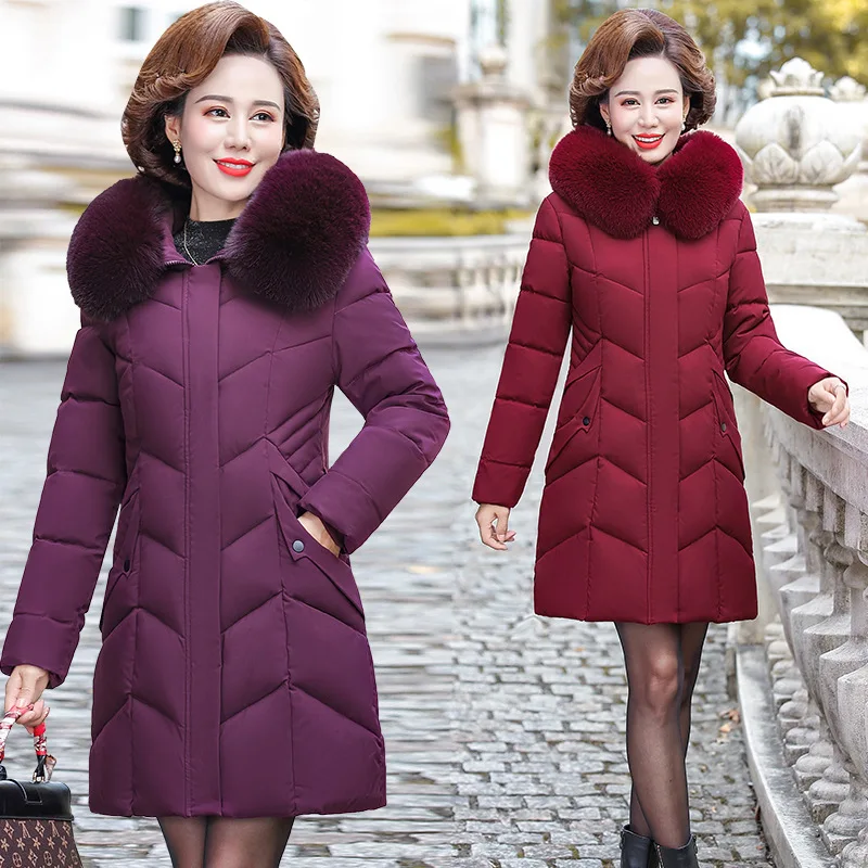 Women'S Long Winter Big Pocket Hooded Windproof Down Jacket With Fur Collar Oversized Cotton Pad Parka Coat
Women'S Long Winter Big Pocket Hooded Windproof Down Jacket With Fur Collar Oversized Cotton Pad Parka Coat