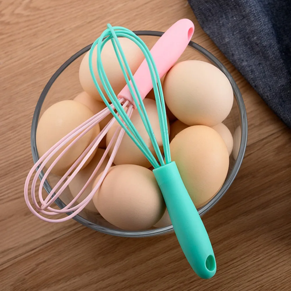 6 Inch Whisk Silicone Manual Egg Beater Mixer Non-Slip Easy To Clean Milk Frother Kitchen Cooking Baking Gadget | Дом и сад