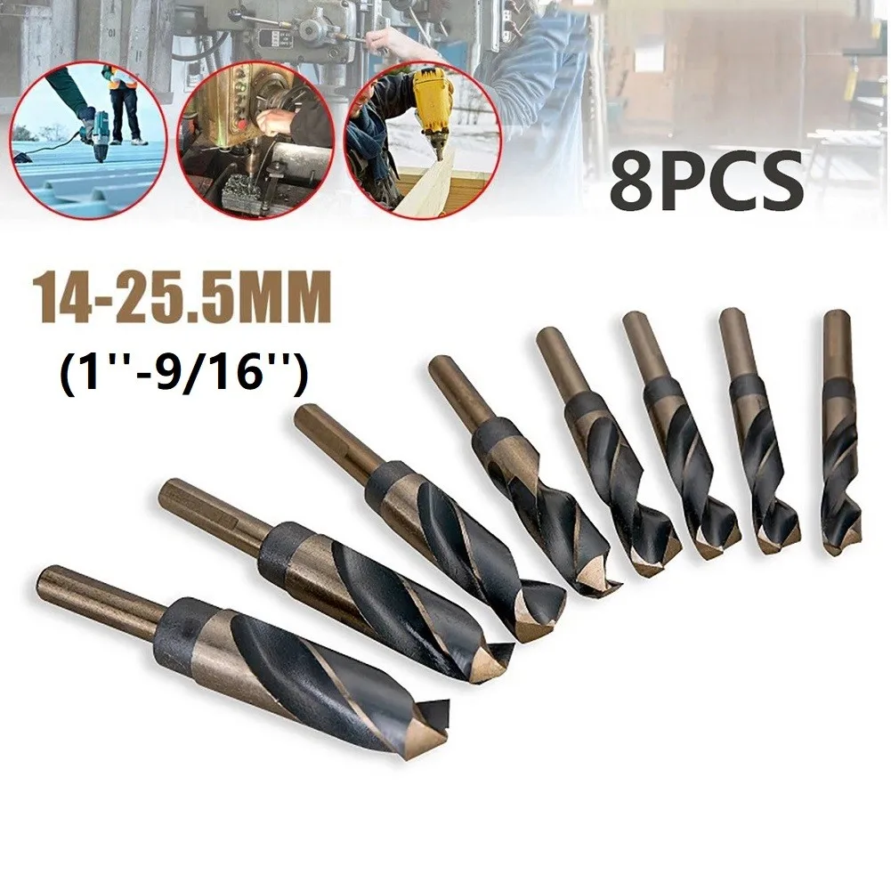 8Pcs Lathe Reduced 1/2inch Shank HSS Bench Drill Bit Imperial 14-25.5mm HSS Bench Twist Drill Bit Set Fast Shipping
8Pcs Lathe Reduced 1/2inch Shank HSS Bench Drill Bit Imperial 14-25.5mm HSS Bench Twist Drill Bit Set Fast Shipping