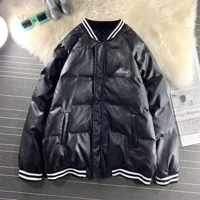 FAKUNTN Hip Hop PU Leather Parka Jacket 2021 Men Streetwear Patchwork Padded Jacket Coat Cotton Jacket Winter Outwear Warm Zip
FAKUNTN Hip Hop PU Leather Parka Jacket 2021 Men Streetwear Patchwork Padded Jacket Coat Cotton Jacket Winter Outwear Warm Zip