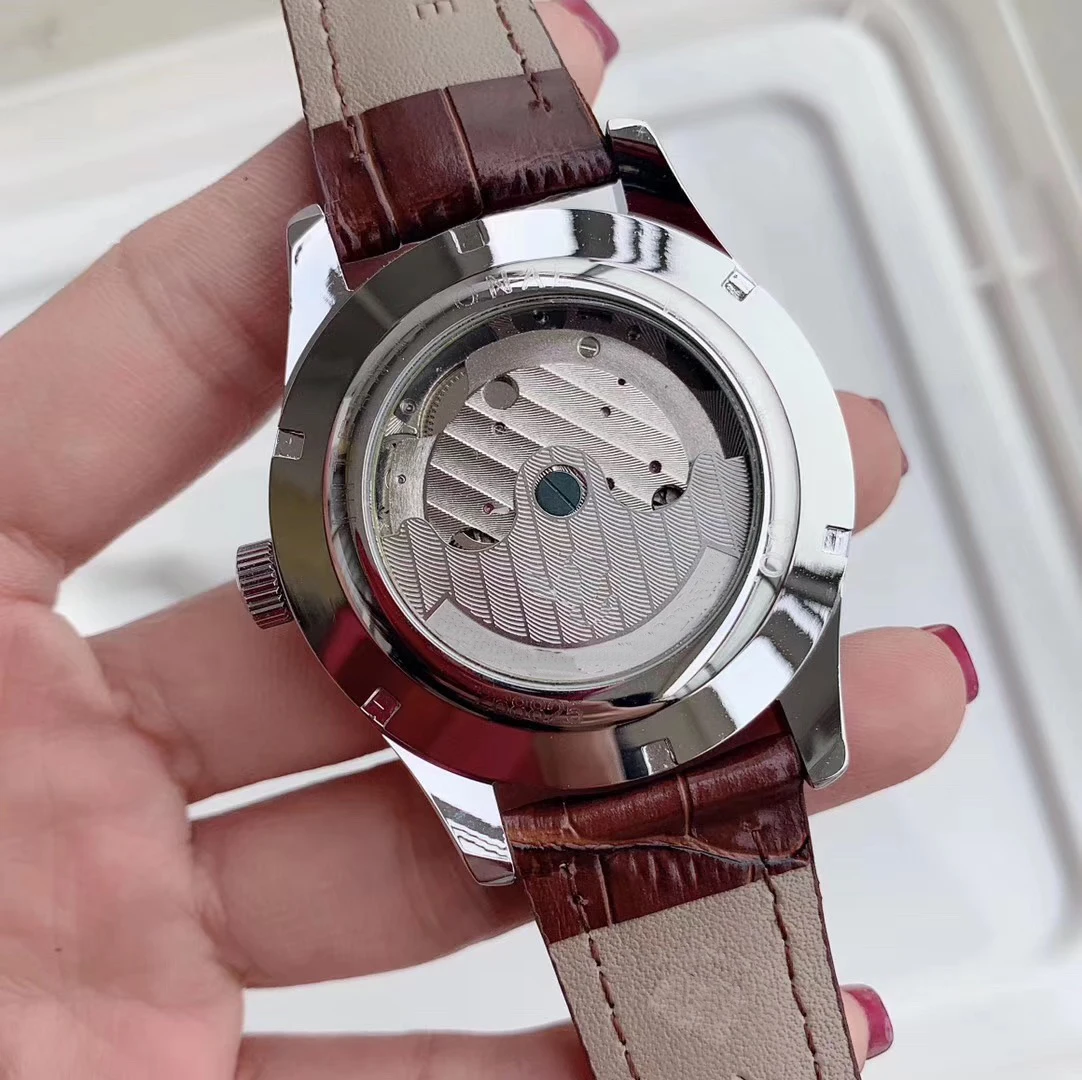 Classic New Men Automatic Mechanical Watch Silver Brown Leather Black White Tourbillon Sapphire Glass Back Simple AAA+
Classic New Men Automatic Mechanical Watch Silver Brown Leather Black White Tourbillon Sapphire Glass Back Simple AAA+