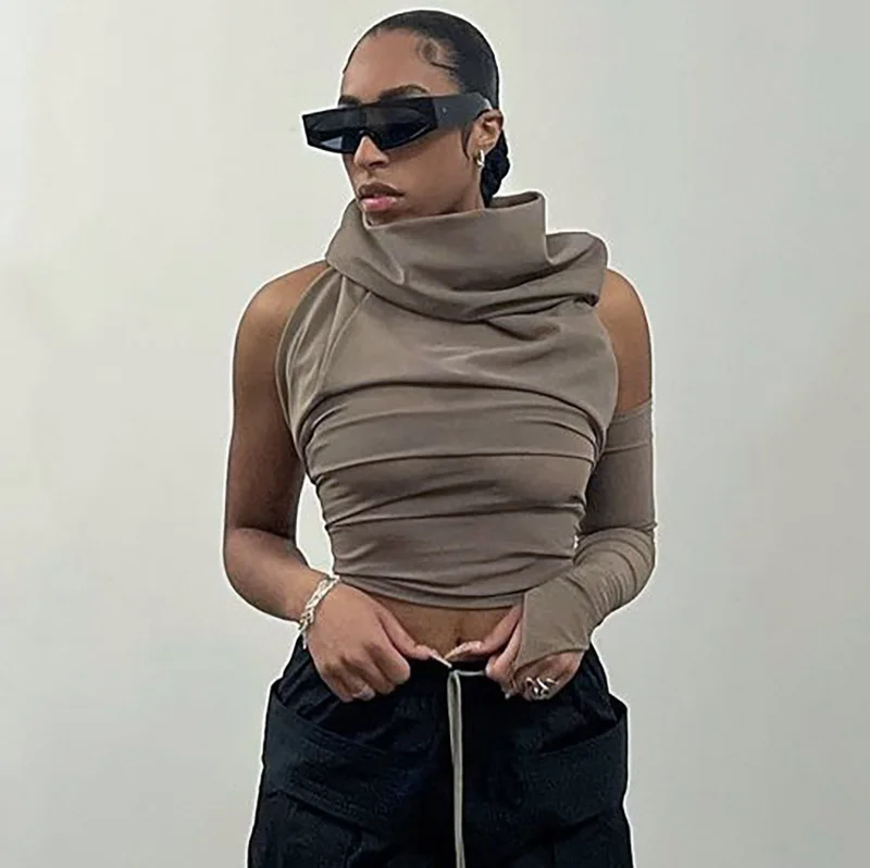 Adogirl Women One Shoulder Hooded Tank Tops Sexy Backless Solid Color Camis Basic Shirts Bustier Tops Female fashion Streetwear
Adogirl Women One Shoulder Hooded Tank Tops Sexy Backless Solid Color Camis Basic Shirts Bustier Tops Female fashion Streetwear
