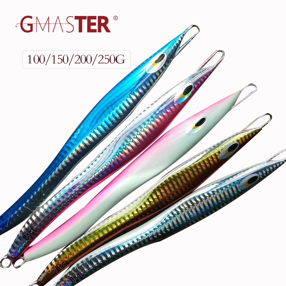 

GMASTER Fast Jigging Lure 100g150g200g250g S Type Abdomen with Strong Glow and Japan Laser Lead Gig