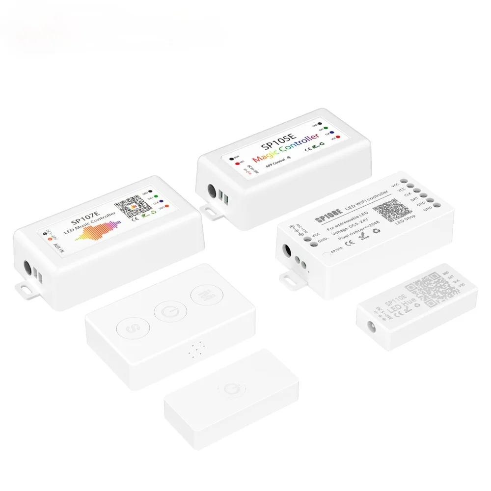 WS2812B Led Strip Light Controller Bluetooth SP105E SP110E Wifi SP108E SP501E Music SP107E SP601E WS2811 SK6812 Lights DC5V-24V 
WS2812B Led Strip Light Controller Bluetooth SP105E SP110E Wifi SP108E SP501E Music SP107E SP601E WS2811 SK6812 Lights DC5V-24V