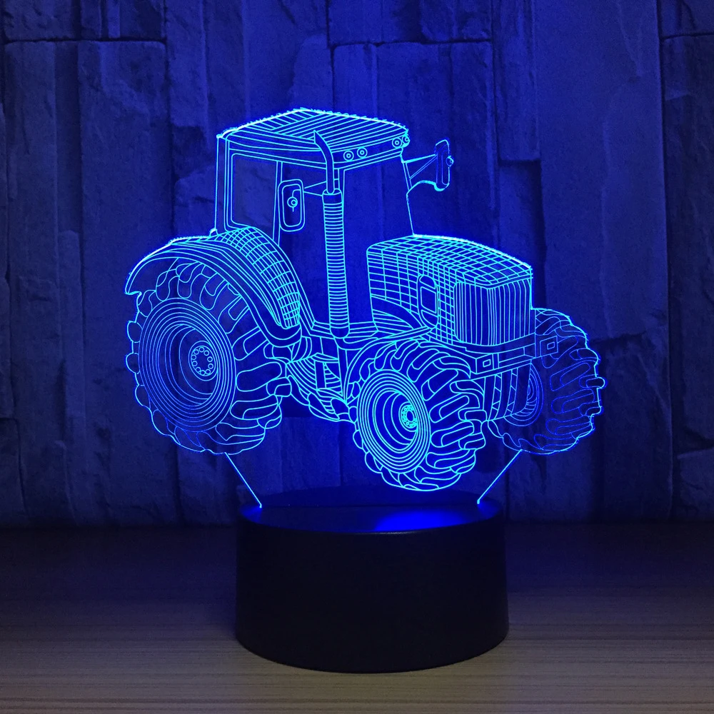 Tractor LED RGB Night Light 7 Color Change Desk Light Action Figure PVC Kids Toys Brinquedos Christmas Gift
Tractor LED RGB Night Light 7 Color Change Desk Light Action Figure PVC Kids Toys Brinquedos Christmas Gift