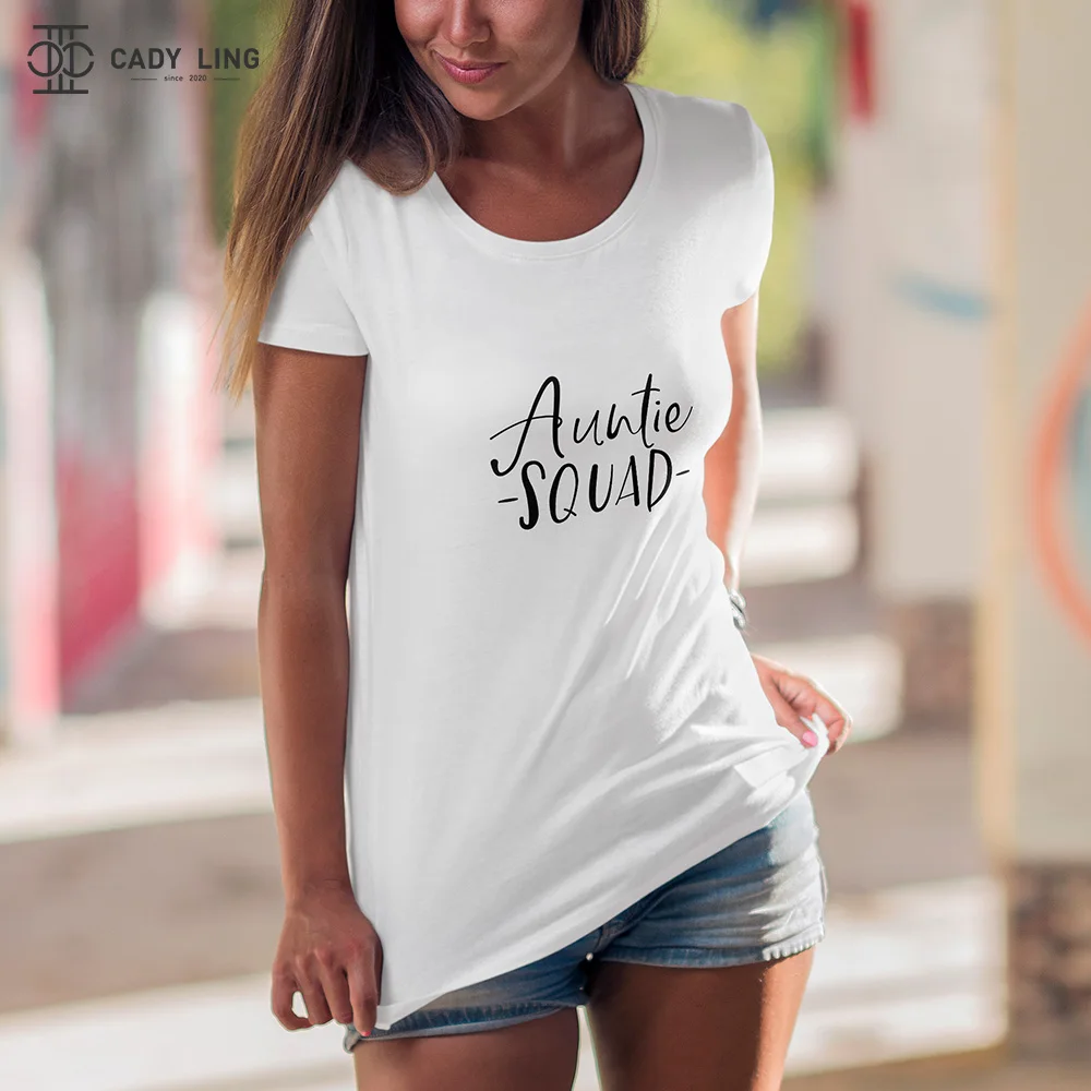 Cotton T Shirt Women Summer New Oversized Solid Basic Tees Auntie Squad Print 2 Color Casual Loose Tees Korean O Neck Tops
Cotton T Shirt Women Summer New Oversized Solid Basic Tees Auntie Squad Print 2 Color Casual Loose Tees Korean O Neck Tops