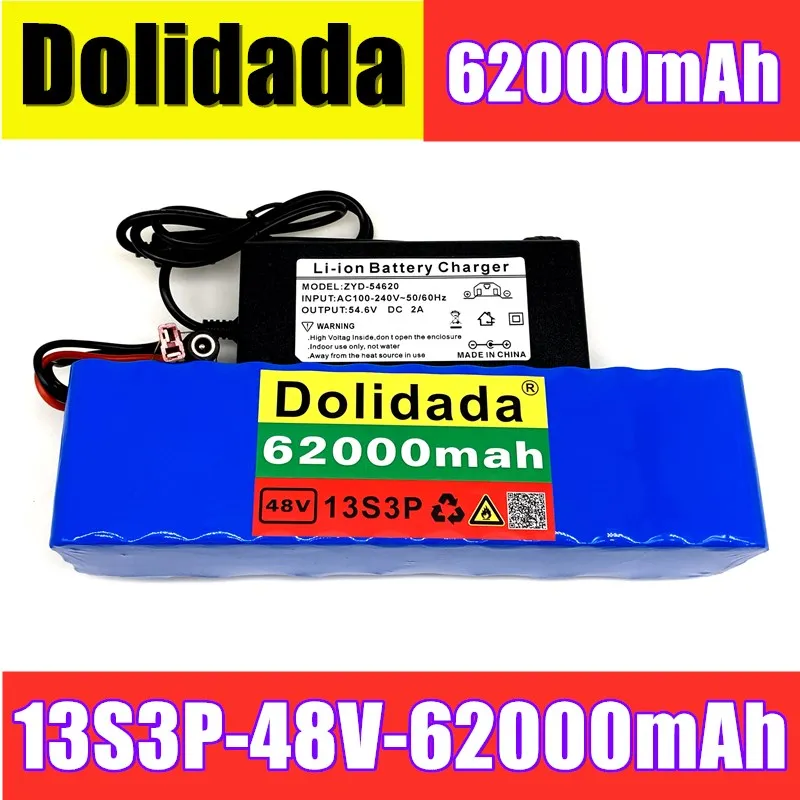 Аккумулятор 18650 48V62Ah 1000w 13S3P 48V комплект литий-ионный батарей Аккумулятор для электровелосипеда 54,6 v электрический велосипед скутер с зарядны...
Аккумулятор 18650 48V62Ah 1000w 13S3P 48V комплект литий-ионный батарей Аккумулятор для электровелосипеда 54,6 v электрический велосипед скутер с зарядны...