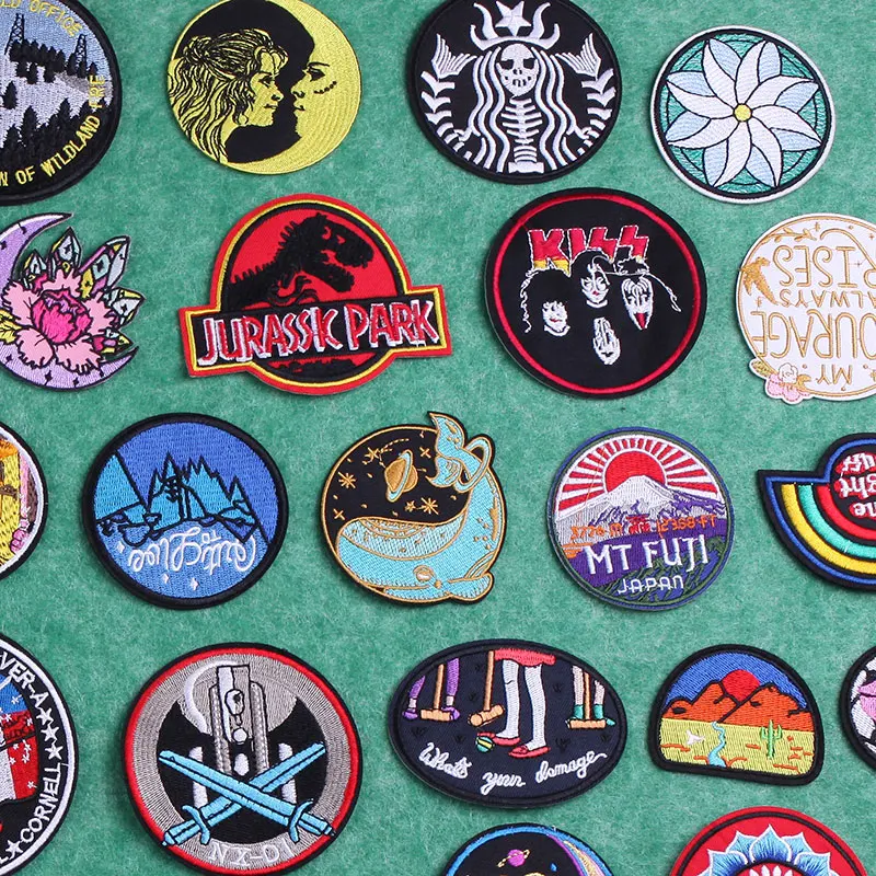 Jurassic Dinosaur Embroidered Patches for Clothing Thermoadhesive Patch Rock Music Band Stickers for Fabric Clothes Appliques
Jurassic Dinosaur Embroidered Patches for Clothing Thermoadhesive Patch Rock Music Band Stickers for Fabric Clothes Appliques