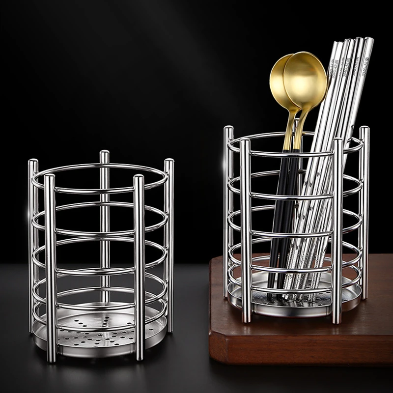 304 Stainless Steel Stand Kitchen Cutlery Storage Rack Utensil Tableware Organizer Forks Knife Tools Drying Container Box Drain 
304 Stainless Steel Stand Kitchen Cutlery Storage Rack Utensil Tableware Organizer Forks Knife Tools Drying Container Box Drain