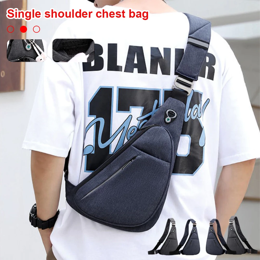 Men Shoulder Bag Nylon Casual Chest Bag Crossbody Sling Bag Zippered Waterproof Short Trip Travel Outdoor Bag Reflective Strips
Men Shoulder Bag Nylon Casual Chest Bag Crossbody Sling Bag Zippered Waterproof Short Trip Travel Outdoor Bag Reflective Strips