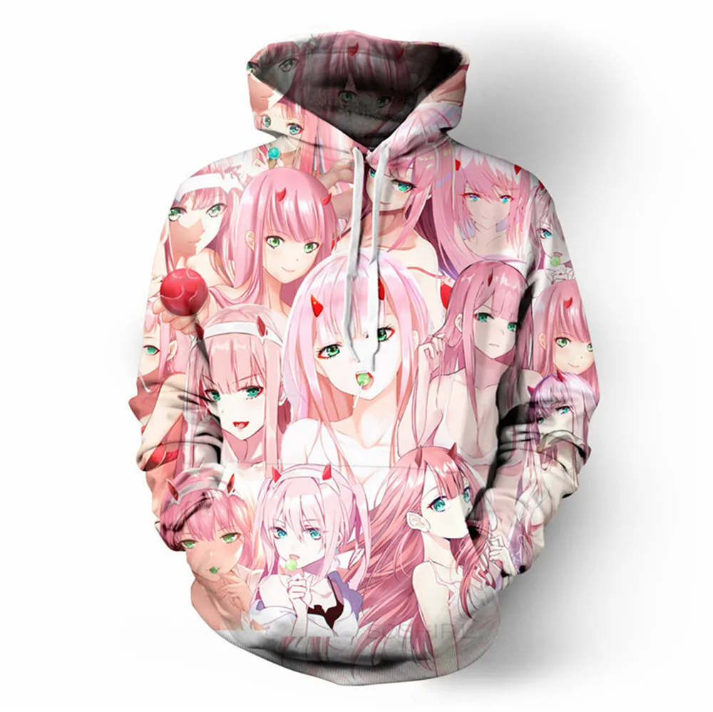 Толстовка с капюшоном DARLING in the FRANXX куртка костюм для косплея толстовка на молнии