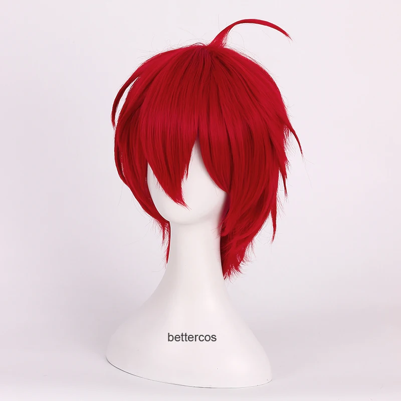 Класс убийц Карма акабанэ Akashi Seijuro Косплэй парики короткие пламени красный