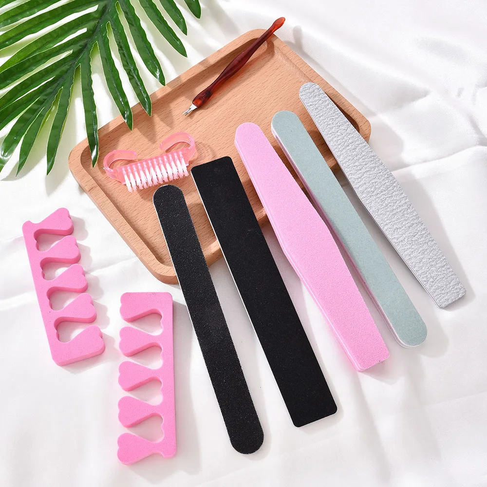 Nail Art Files Dust Brush Cleaning Buffer Sponge Block Separator Pusher UV Gel Remover Cuticle Polishing Nail Set Tools
Nail Art Files Dust Brush Cleaning Buffer Sponge Block Separator Pusher UV Gel Remover Cuticle Polishing Nail Set Tools