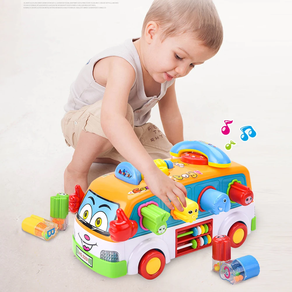 Baby Toy Fun Bus Bump And Go Car Play music lights Early Education for 2-3 Year Old Girls Boys Toddlers Christmas New Year Gift
Baby Toy Fun Bus Bump And Go Car Play music lights Early Education for 2-3 Year Old Girls Boys Toddlers Christmas New Year Gift