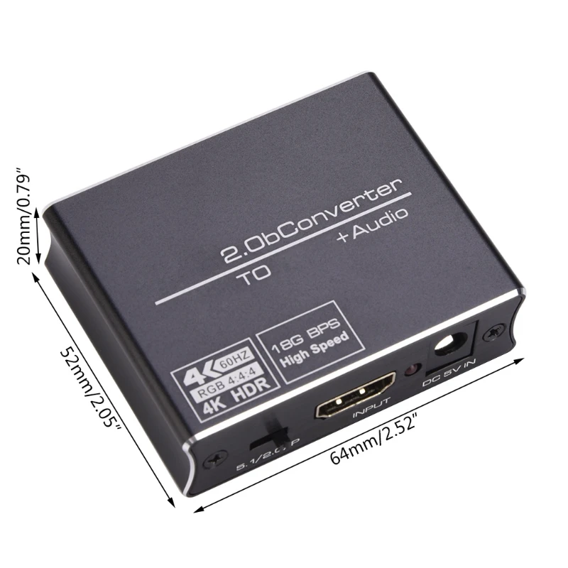 2021 New 4K HDMI-compatible 2.0 Extractor Universal Vedio Equipment HDMI-compatible Optical 3.5mm Stereo Extractor
2021 New 4K HDMI-compatible 2.0 Extractor Universal Vedio Equipment HDMI-compatible Optical 3.5mm Stereo Extractor