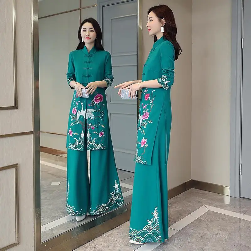 Длинное платье в китайском стиле Aodai китайское Ципао традиционное принцессы Chinoise