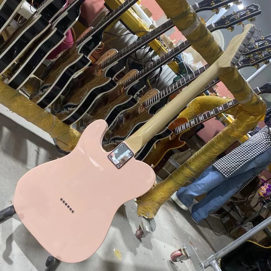 Tele Electric Guitar Maple Fingerboard Nature Pink Color White Pickguard Chromed Hardware Free Shipping
Tele Electric Guitar Maple Fingerboard Nature Pink Color White Pickguard Chromed Hardware Free Shipping